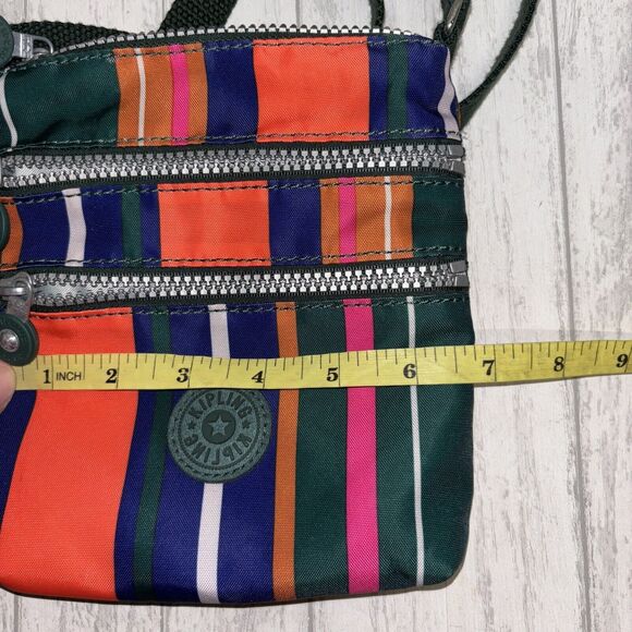 Womens Small Striped Kipling Crossbody Bag EUC - Picture 7 of 8